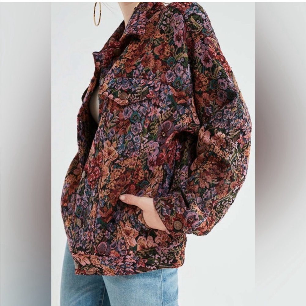 Urban Outfiters Tapestry Trucker Jacket Medim Size